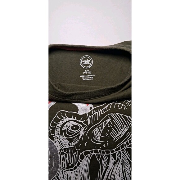 Wonder Nation Boys Large 10-12 Green Dinosaur T Shirt - Picture 6 of 8